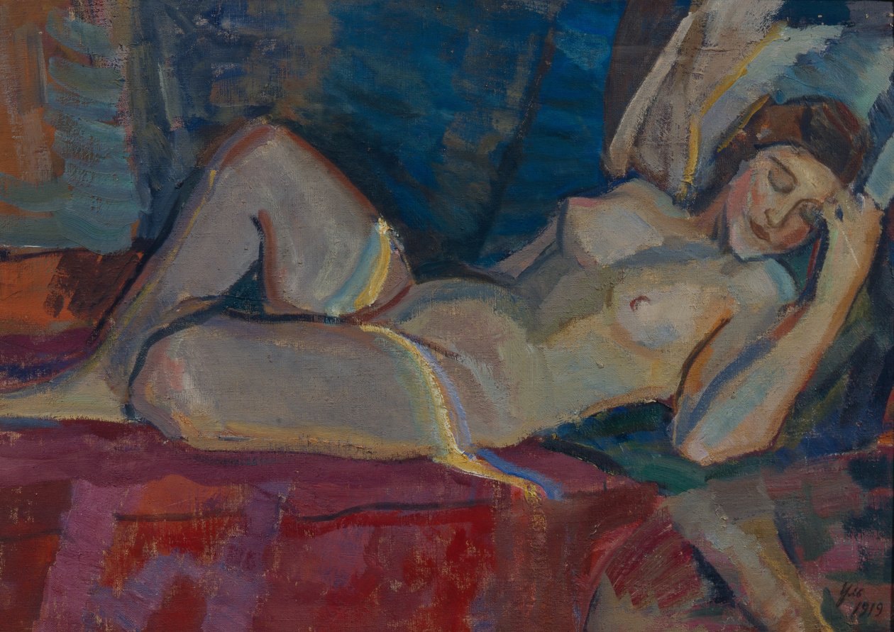 Akt. Zóna Venuše, 1919 od Nikolai Pavlovich Ulyanov