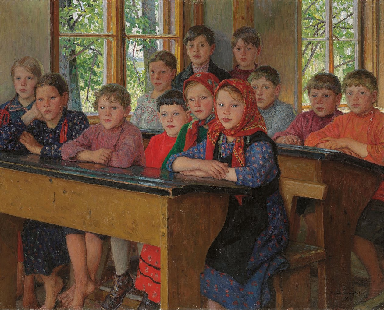 Učebna od Nikolai Petrovich Bogdanov Belsky