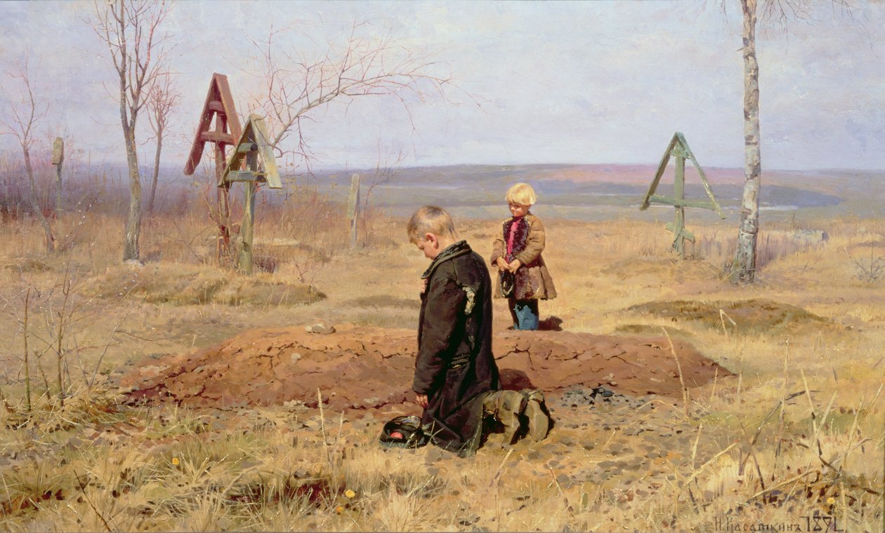 Sirotci, 1891 od Nikolaj Alekseevich Kasatkin