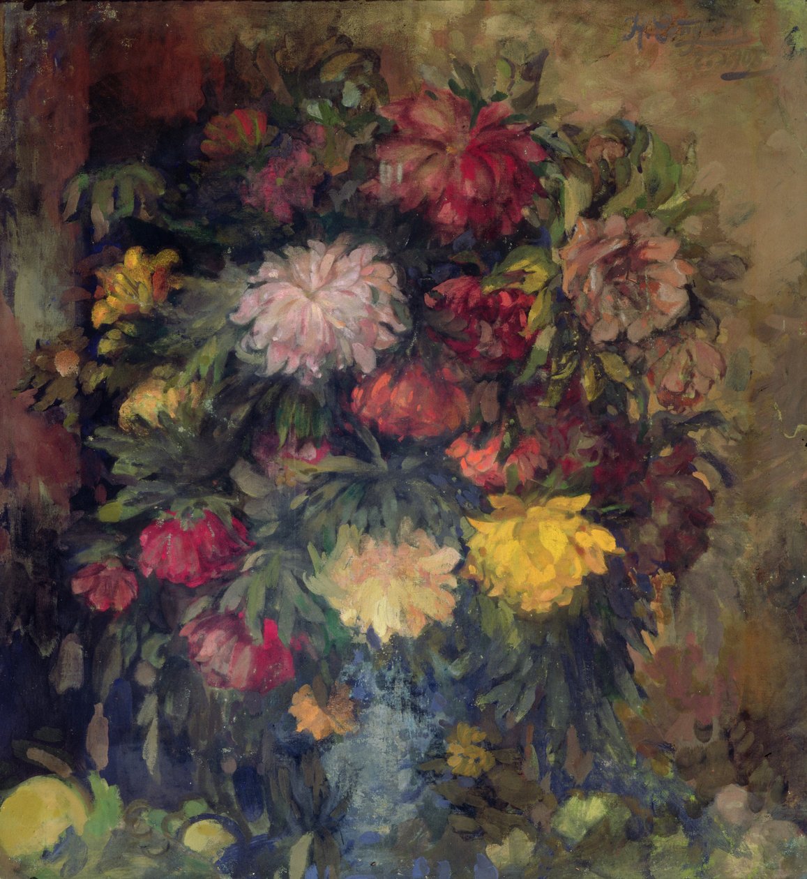 Pivoňky, 1908 od Nikolaj Nikolaevic Sapunov