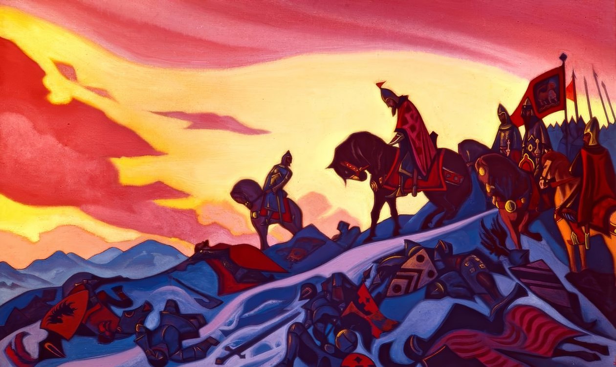 Alexandr Něvský od Nikolai Konstantinowitsch Roerich
