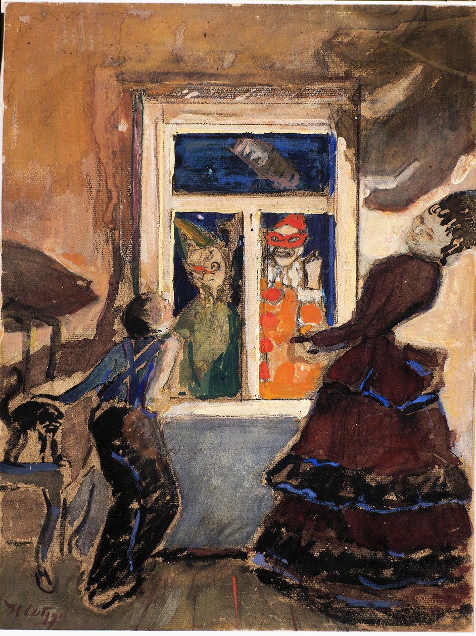 Mummers, 1908. od Nikolaj Nikolaevic Sapunov