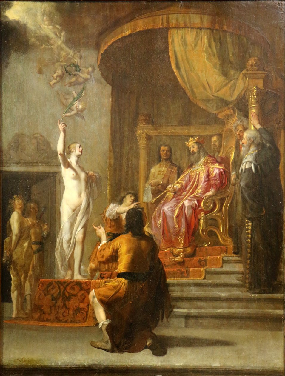 Zerubbabel před Dariem od Nikolaus Knüpfer