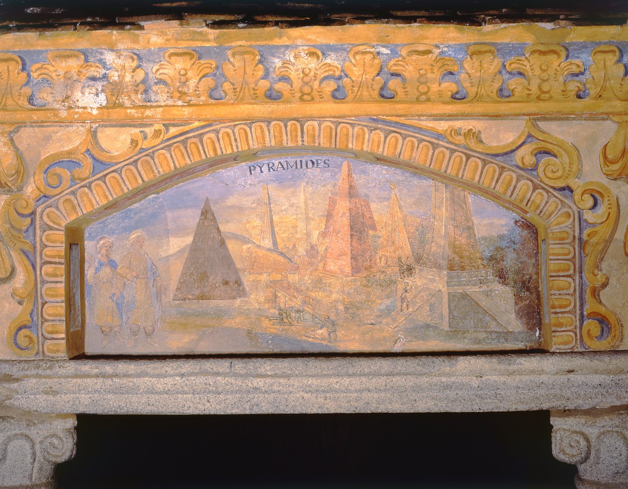 Egyptské pyramidy ze Studny divů světa (Pozzo delle Meraviglie), 1669-73 od Nikolaus Schiel