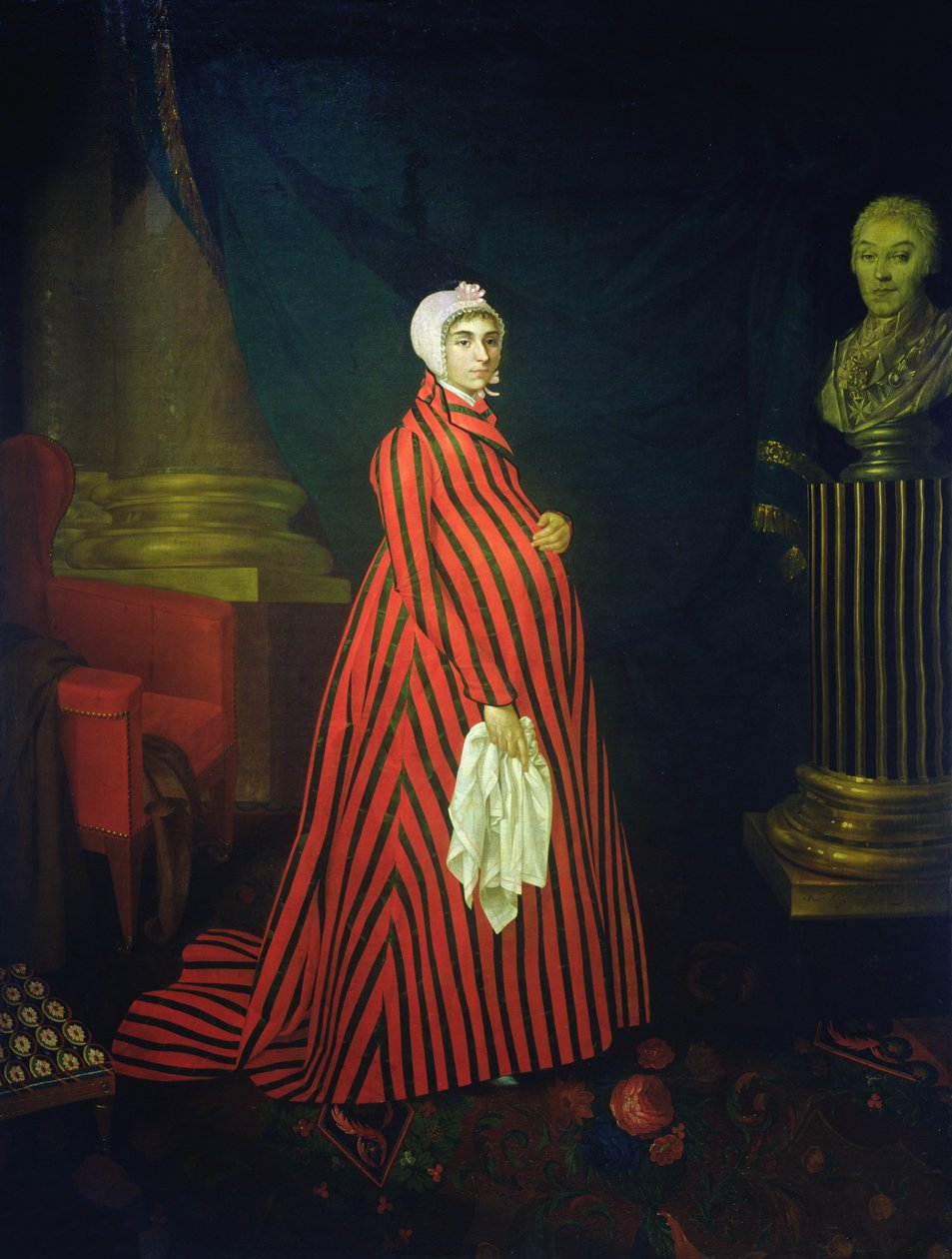 Portrét herečky a zpěvačky Praskovje Zemčugové známé také jako hraběnka Sheremetyeva, 1803 od Nikolay Ivanovich Argunov
