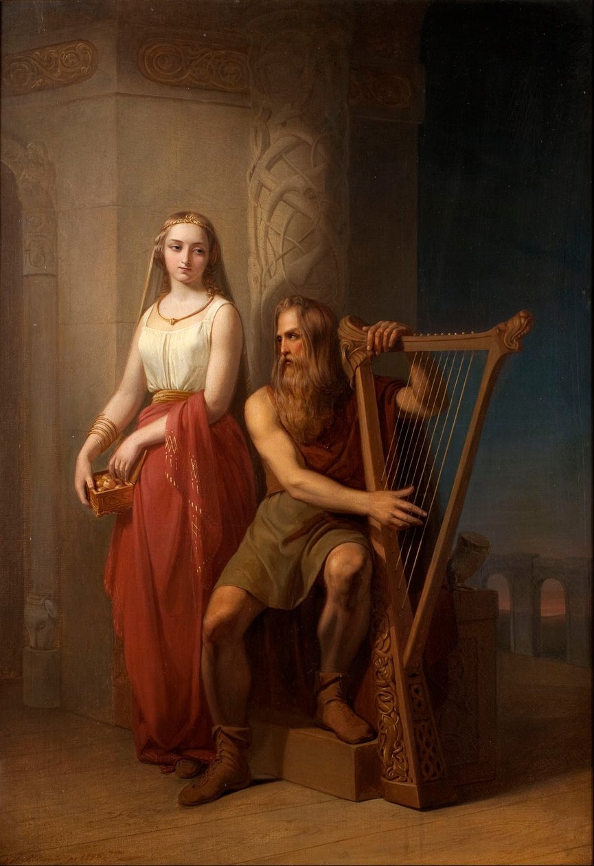 Idun a Brage od Nils Blommer