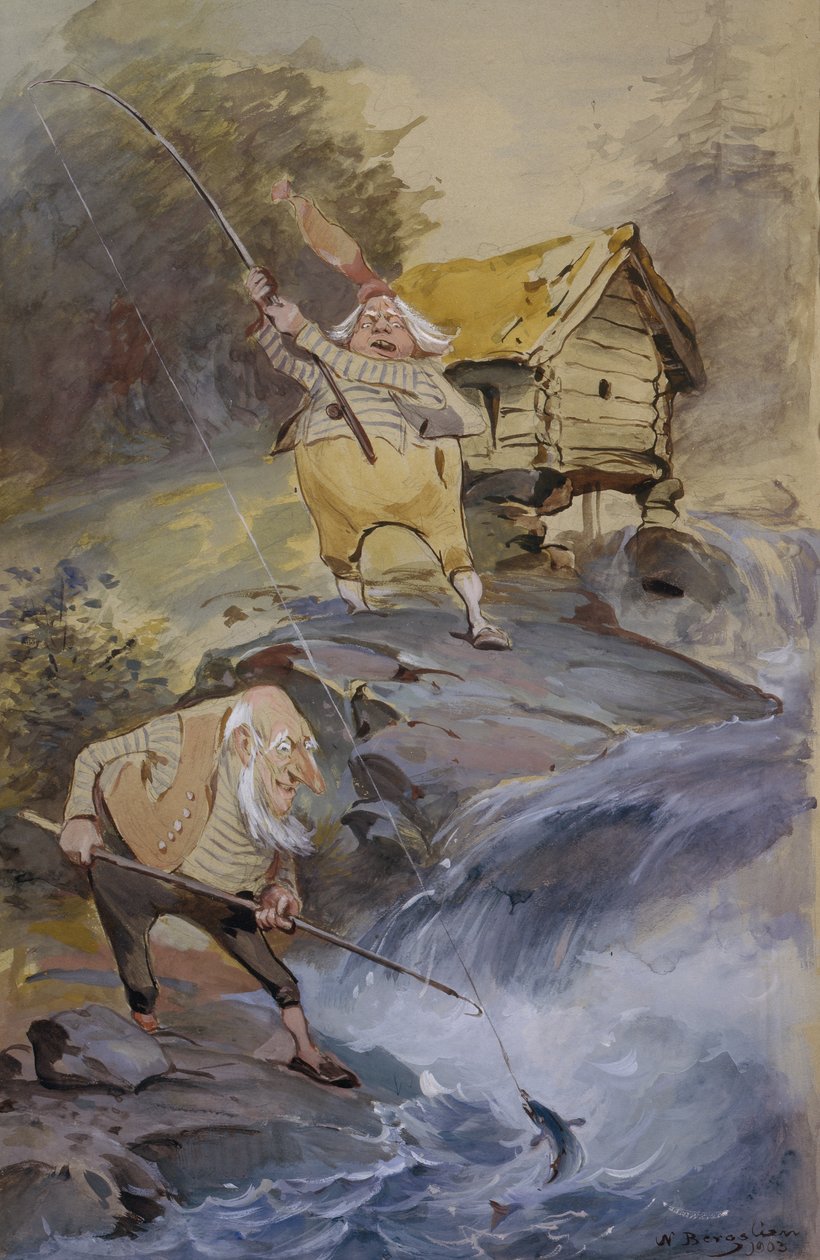 Rybářské štěstí od Nils Bergslien