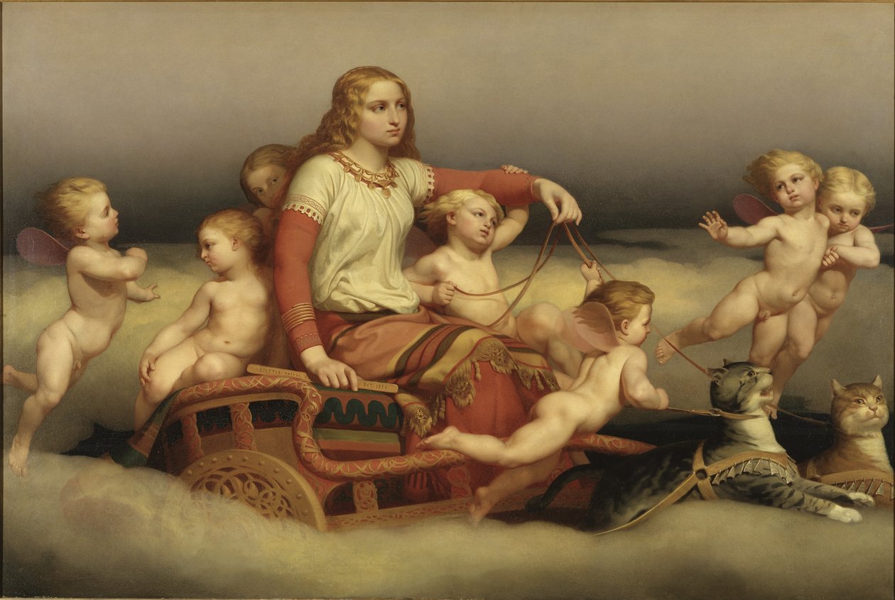 Freja hledá svého manžela, 1852 od Nils Blommer