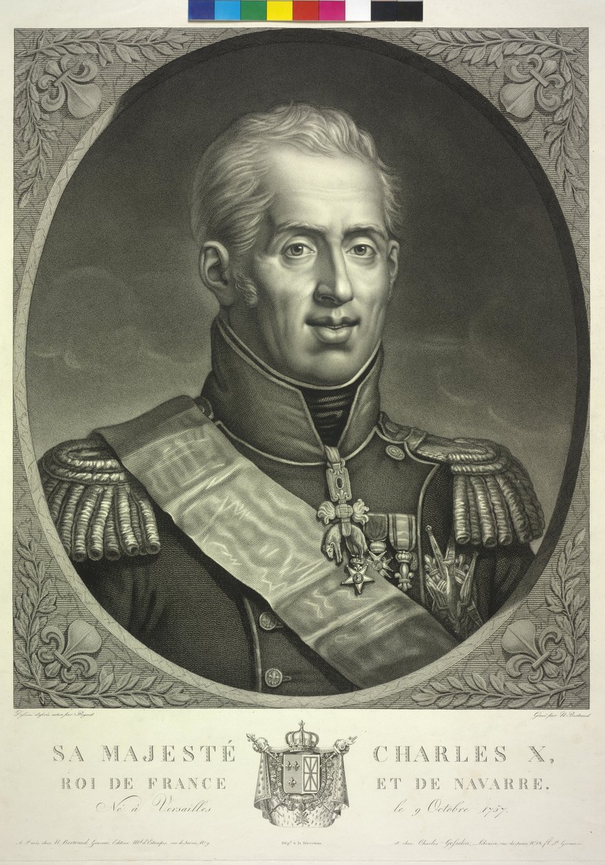 Francouzský král Karel X. od Noel Francois Bertrand