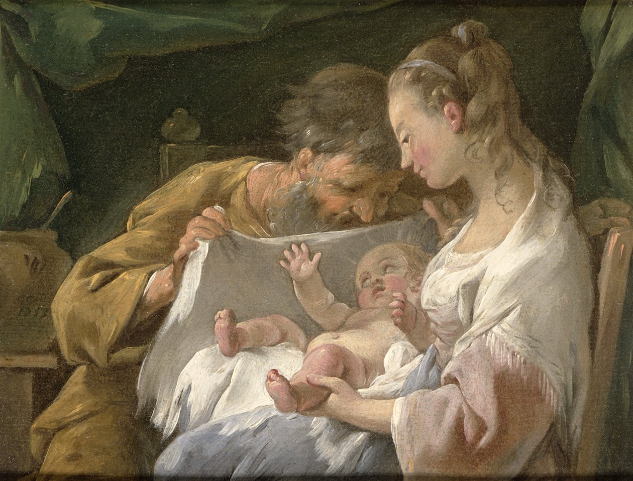 Svatá rodina, 18. století od Noel Halle