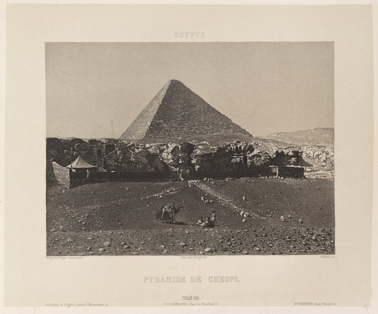 Egypt. Cheopsova pyramida od Nöel Marie Paymal Lerebours