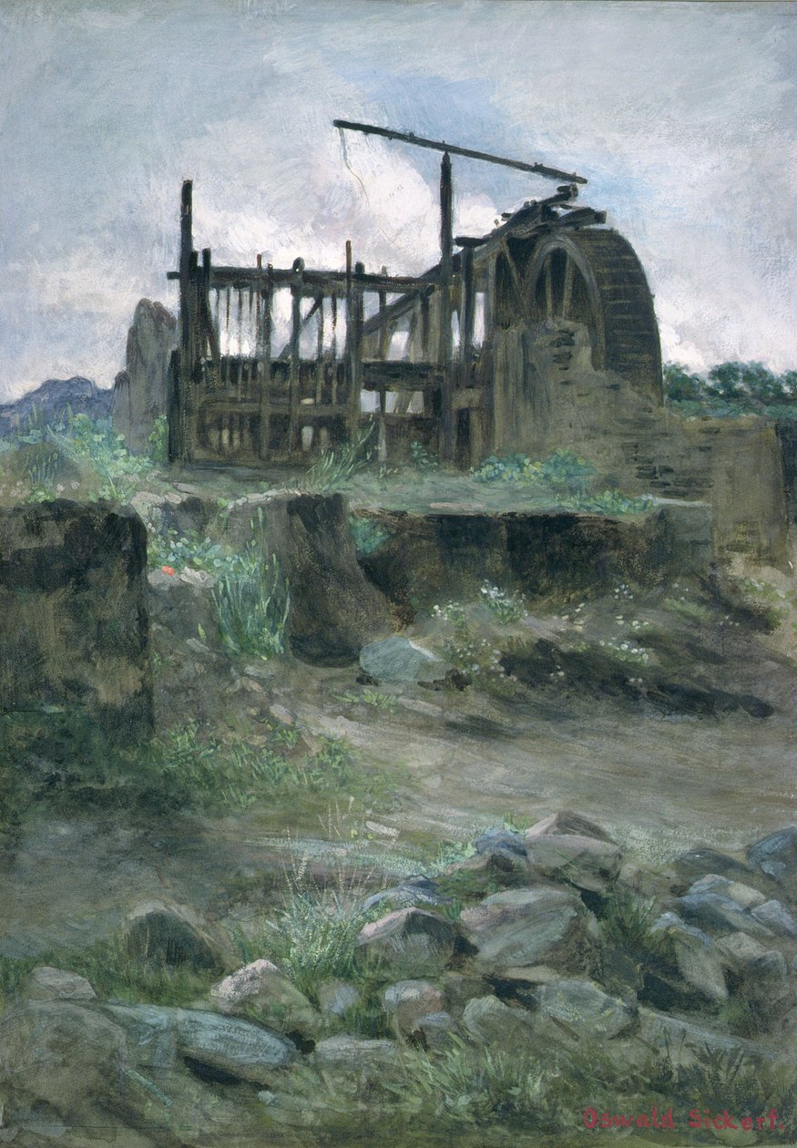 Cornish Cin Mine, 19. století od O.A. Sickert