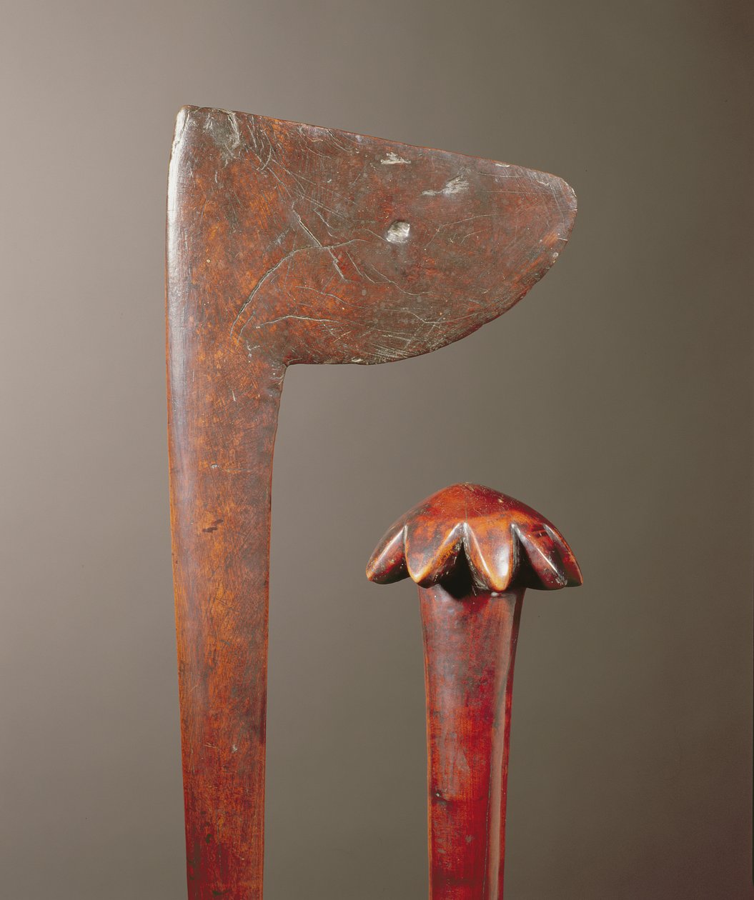 Maori Tewhatewha a New Caledonian Club (detail) (dřevo) od Oceanic