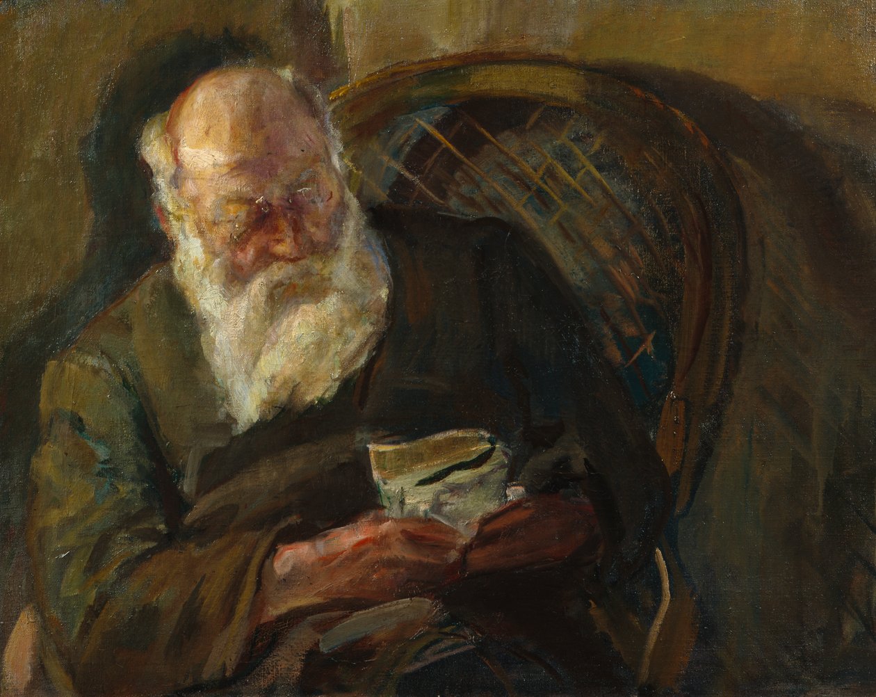 Christian Krohg, cca 1920 (malba) od Oda Krohg