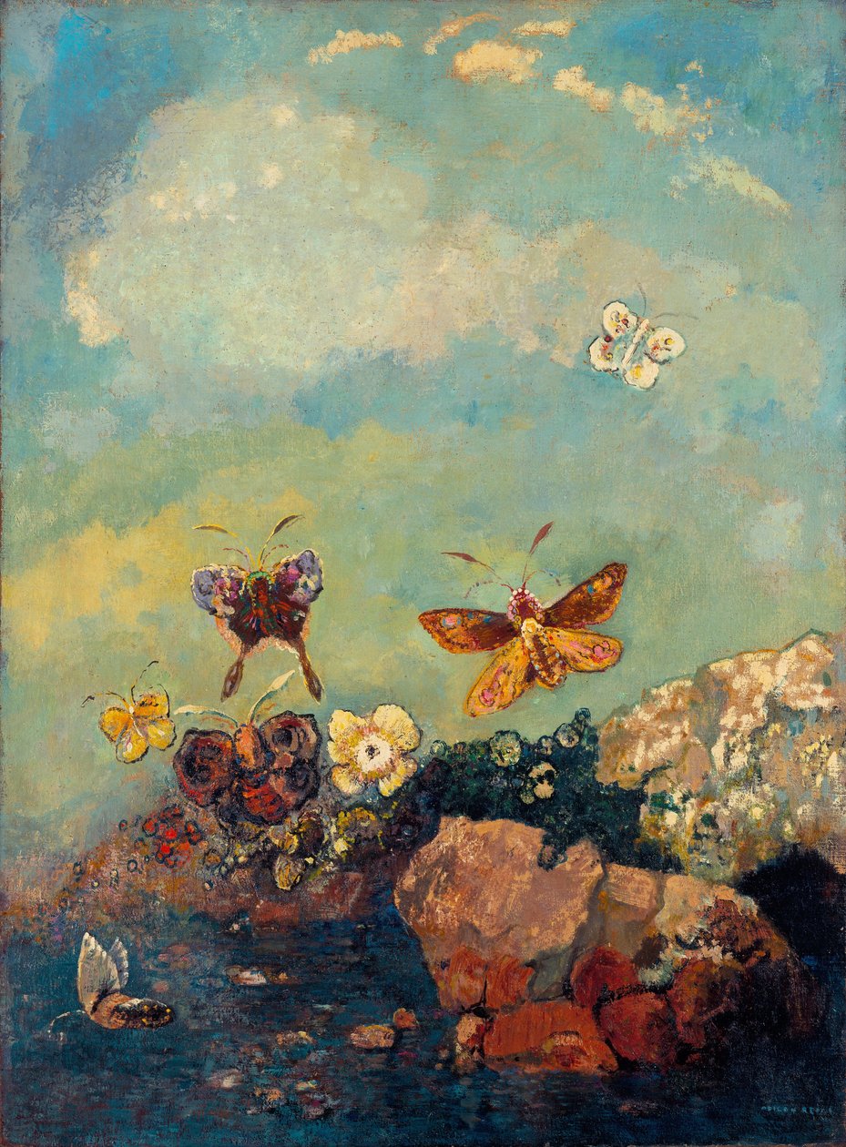 Motýli od Odilon Redon