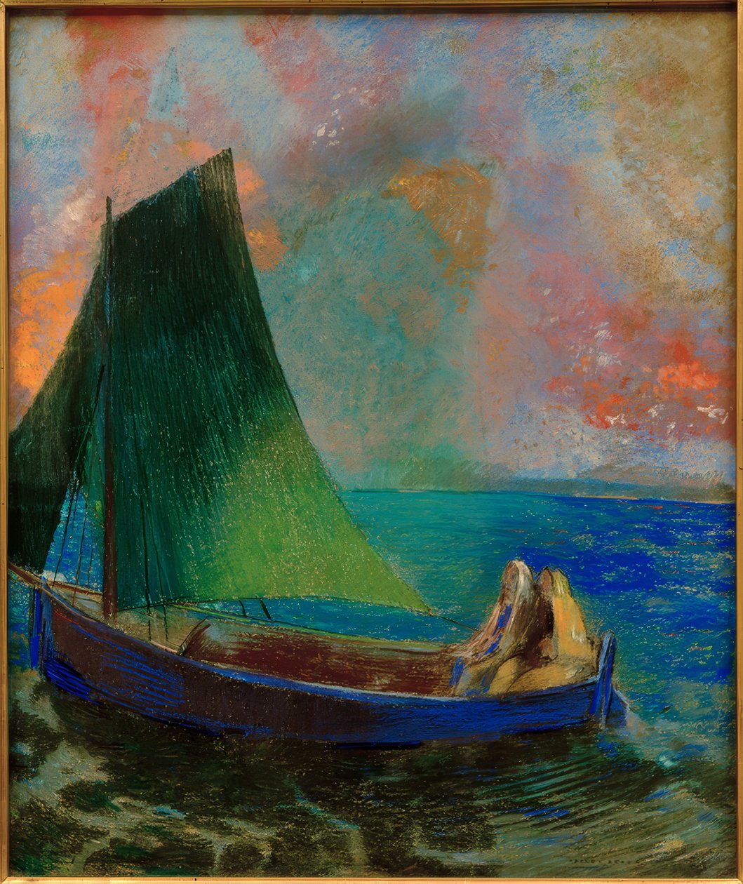 Loď od Odilon Redon
