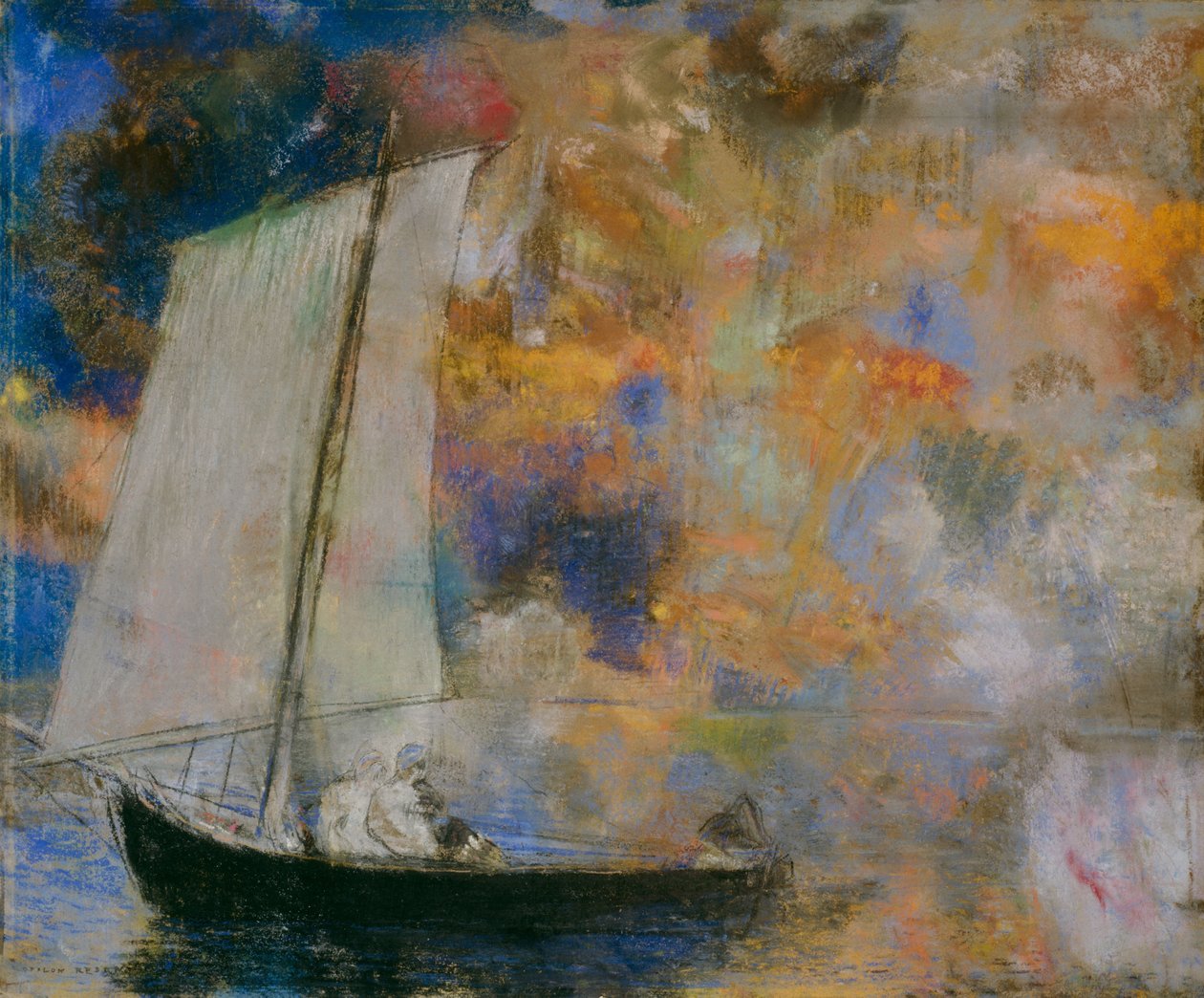 Květinová mračna od Odilon Redon