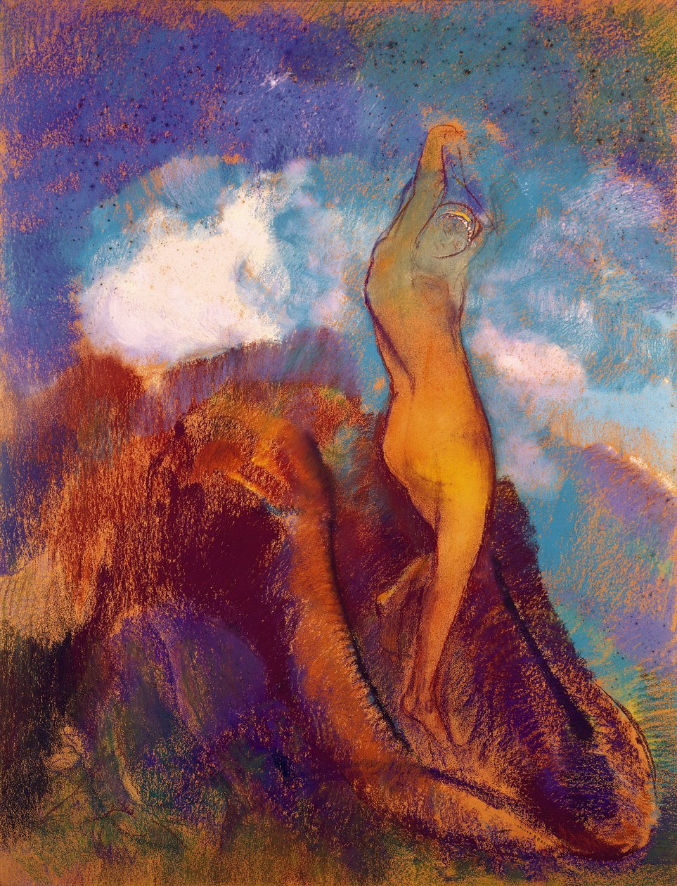 Zrození Venuše, 1912 (pastel na papíře) od Odilon Redon