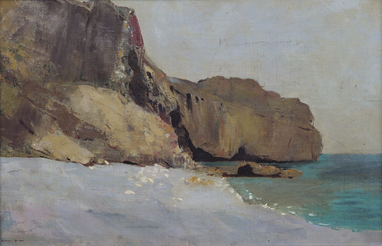 Skály ve Vallieres, poblíž Royan od Odilon Redon