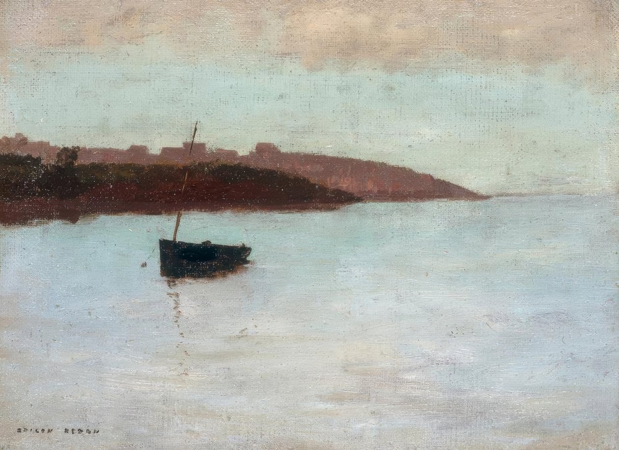 Rybářská loď od Odilon Redon
