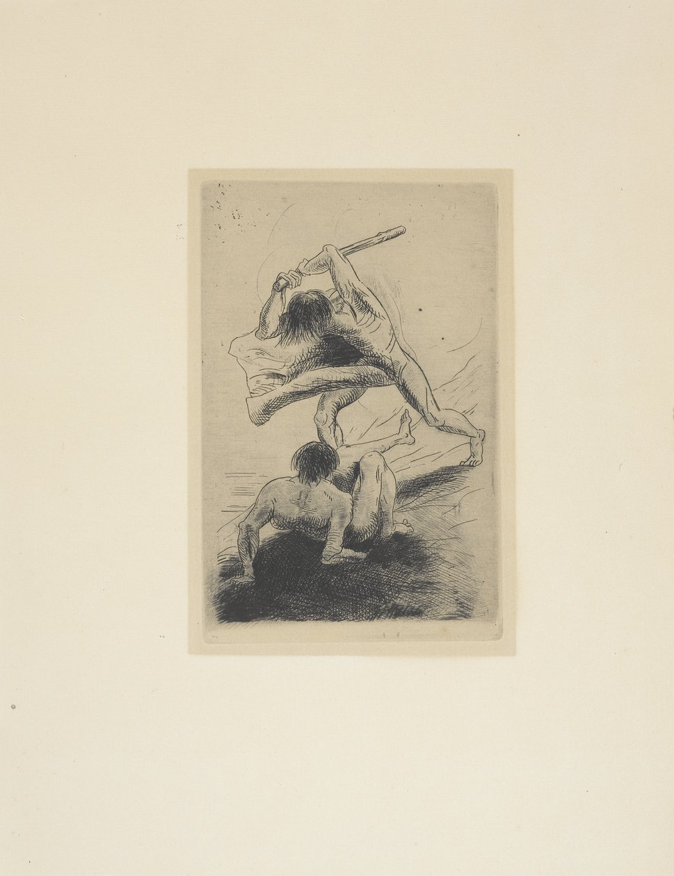 Kain a Ábel od Odilon Redon