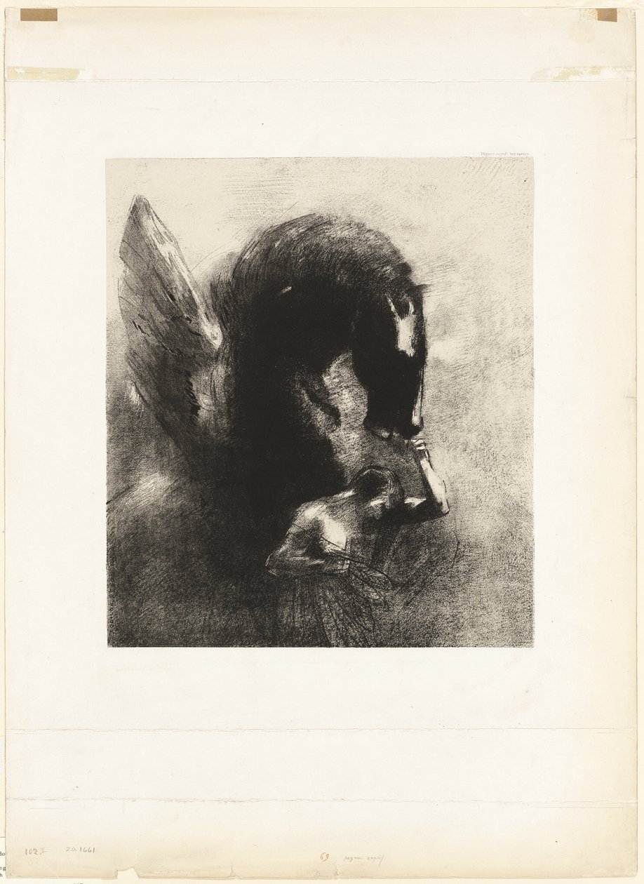 Zajatý Pegasus od Odilon Redon