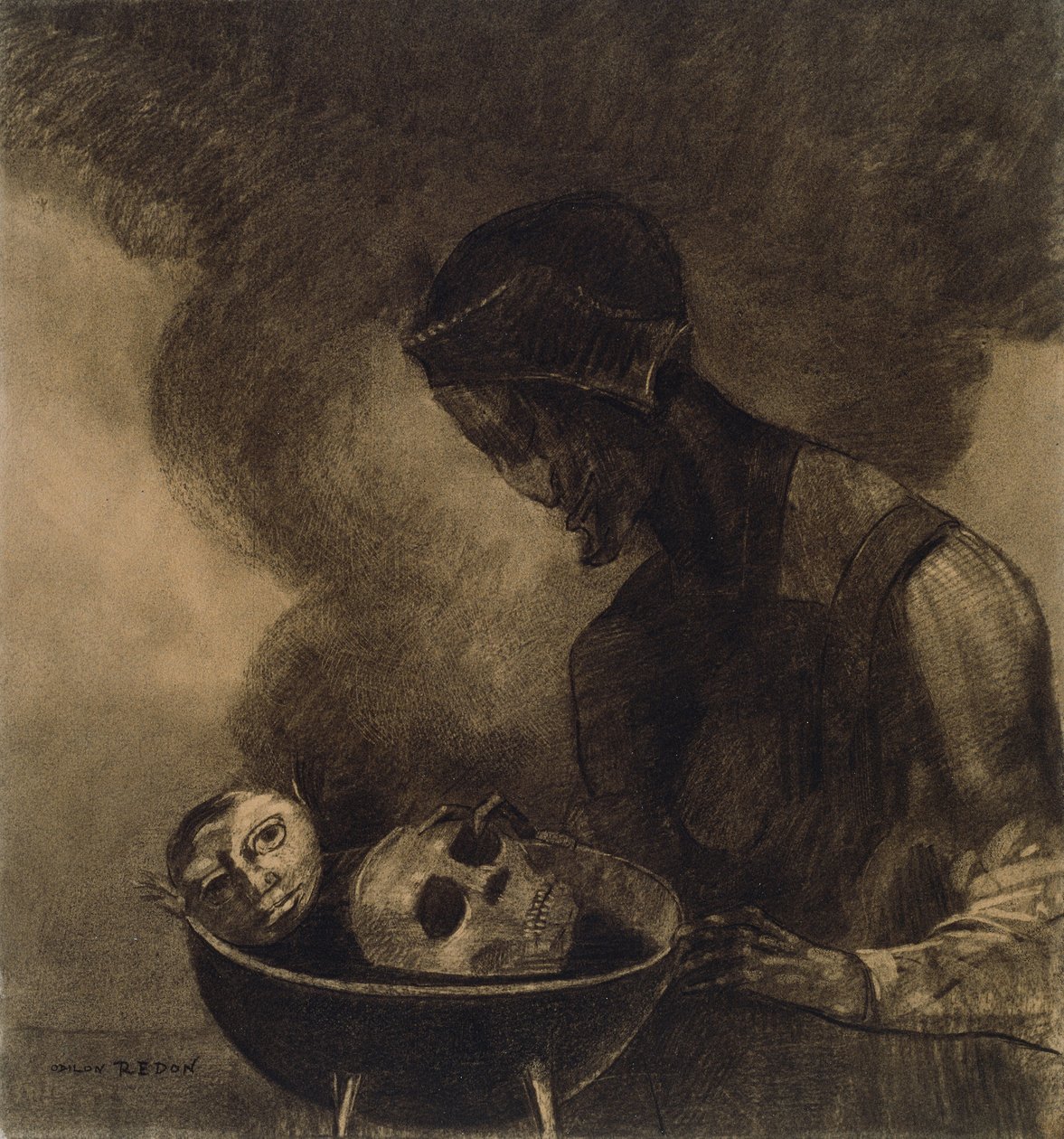 Čarodějnický kotel od Odilon Redon