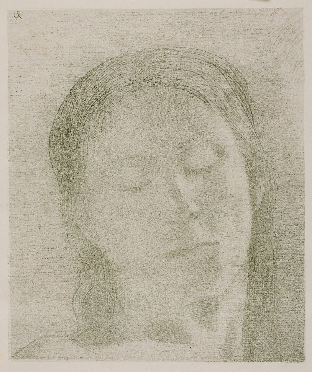 Zavřené oči od Odilon Redon