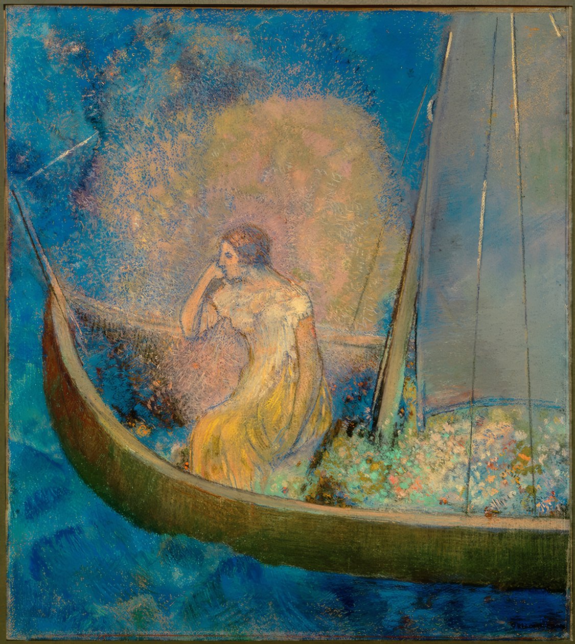Loď od Odilon Redon