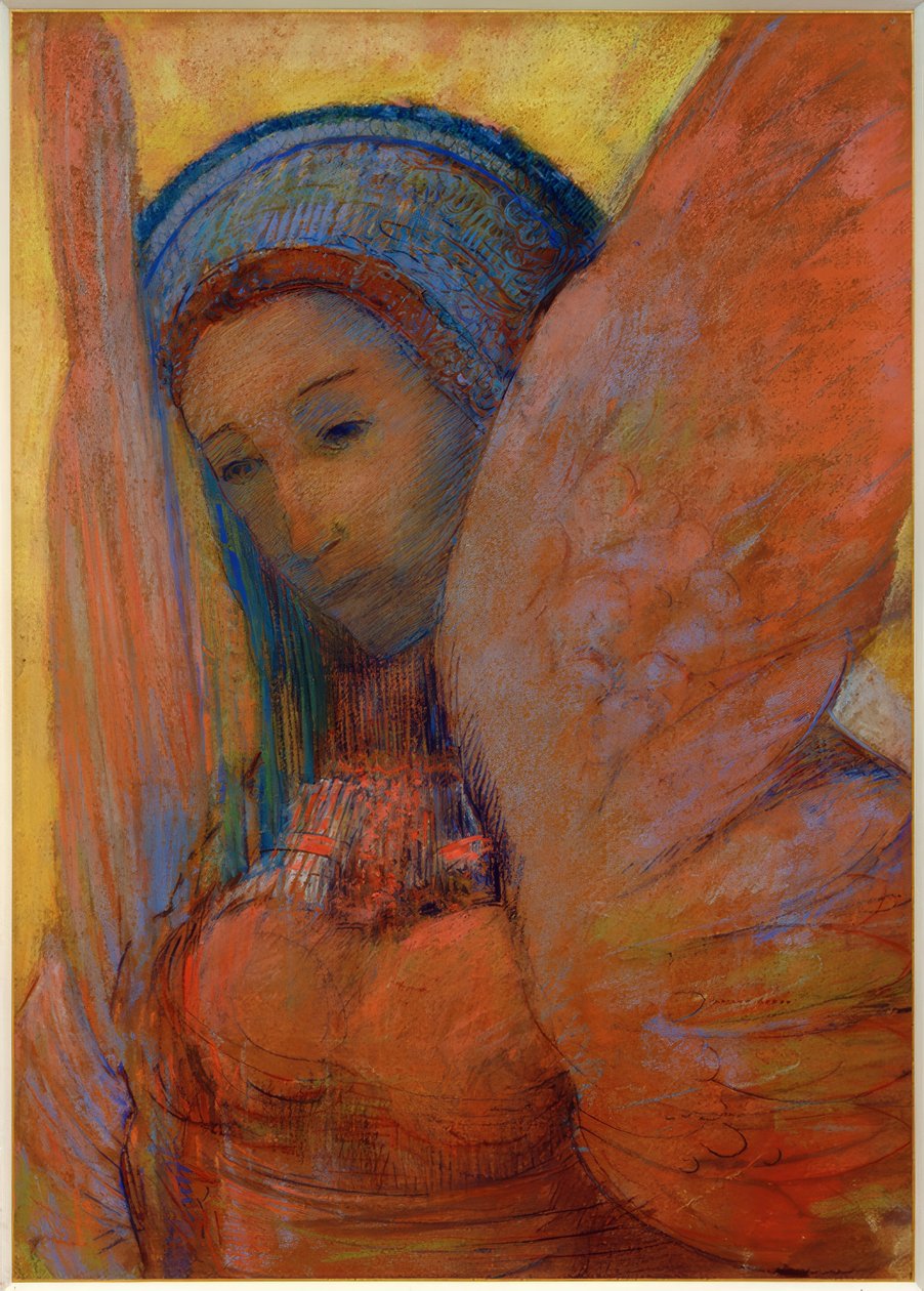 Die Lyra (Sfinga) od Odilon Redon