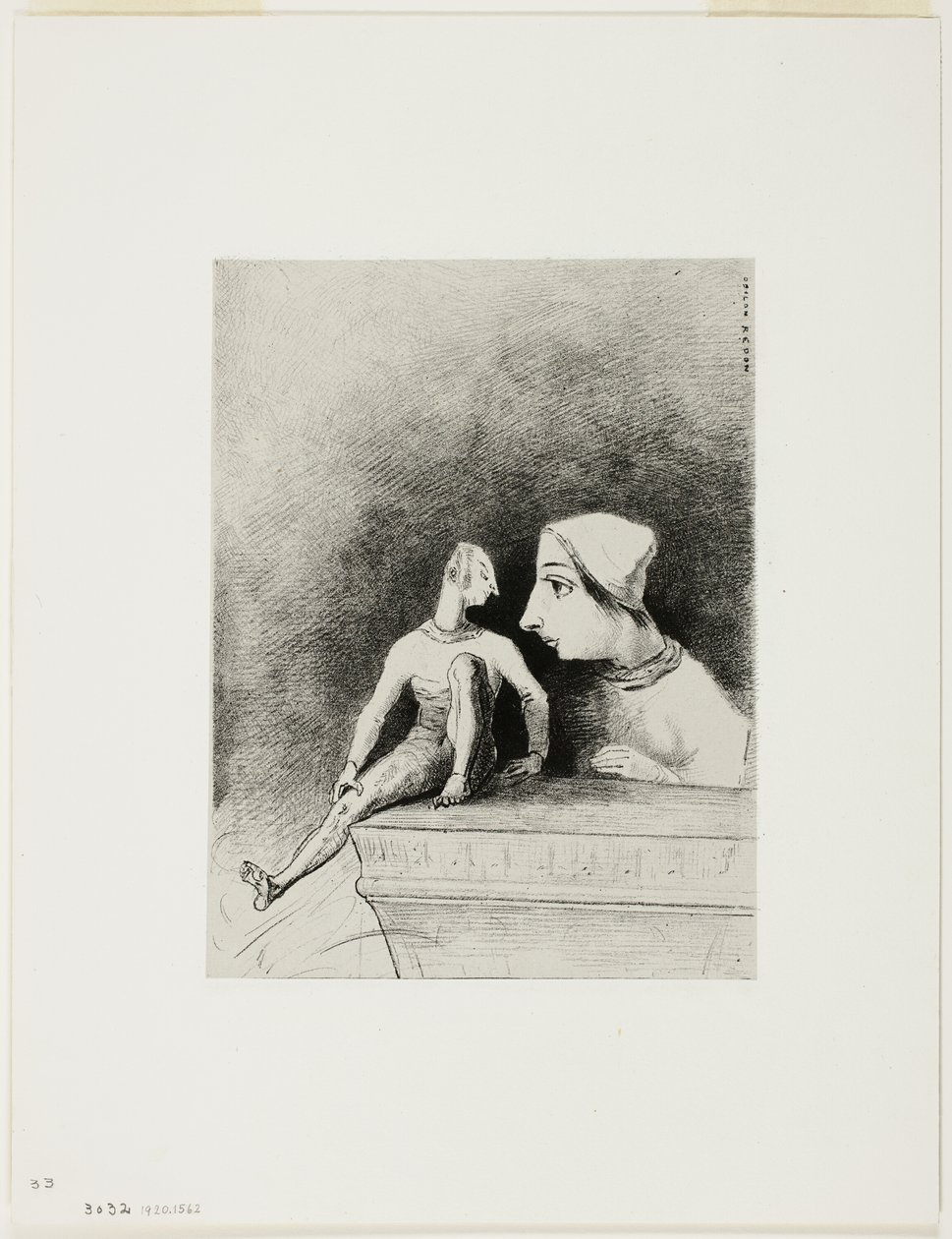 Felineness, deska sedm z In Dreams od Odilon Redon