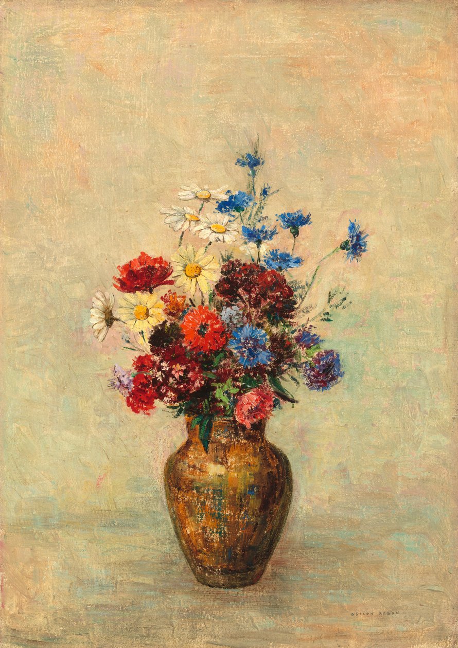 Květiny ve váze, c. 1910. od Odilon Redon