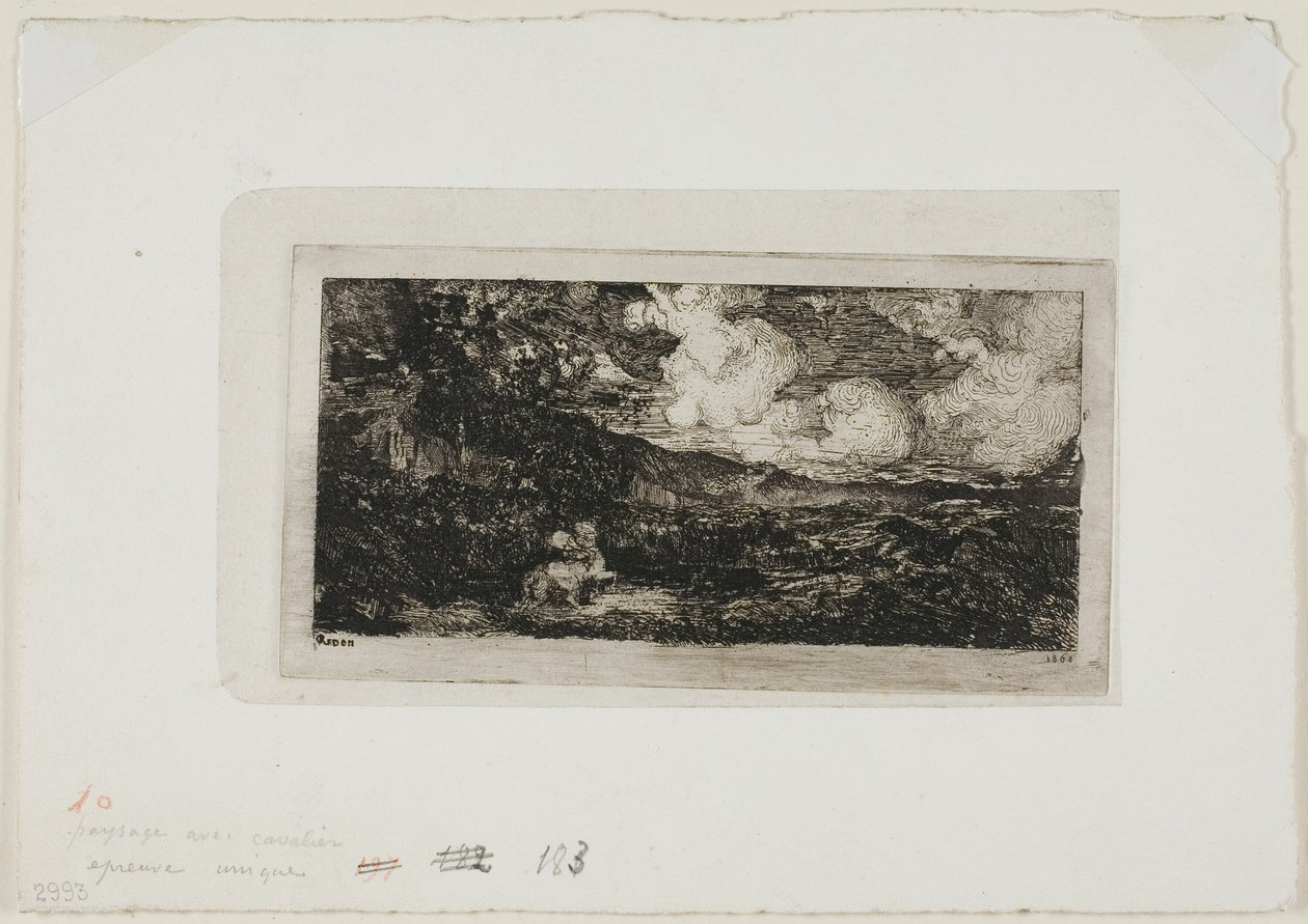 Cválající jezdec od Odilon Redon