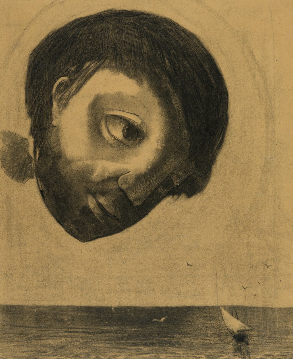 Guardian Spirit of the Waters, 1878 od Odilon Redon