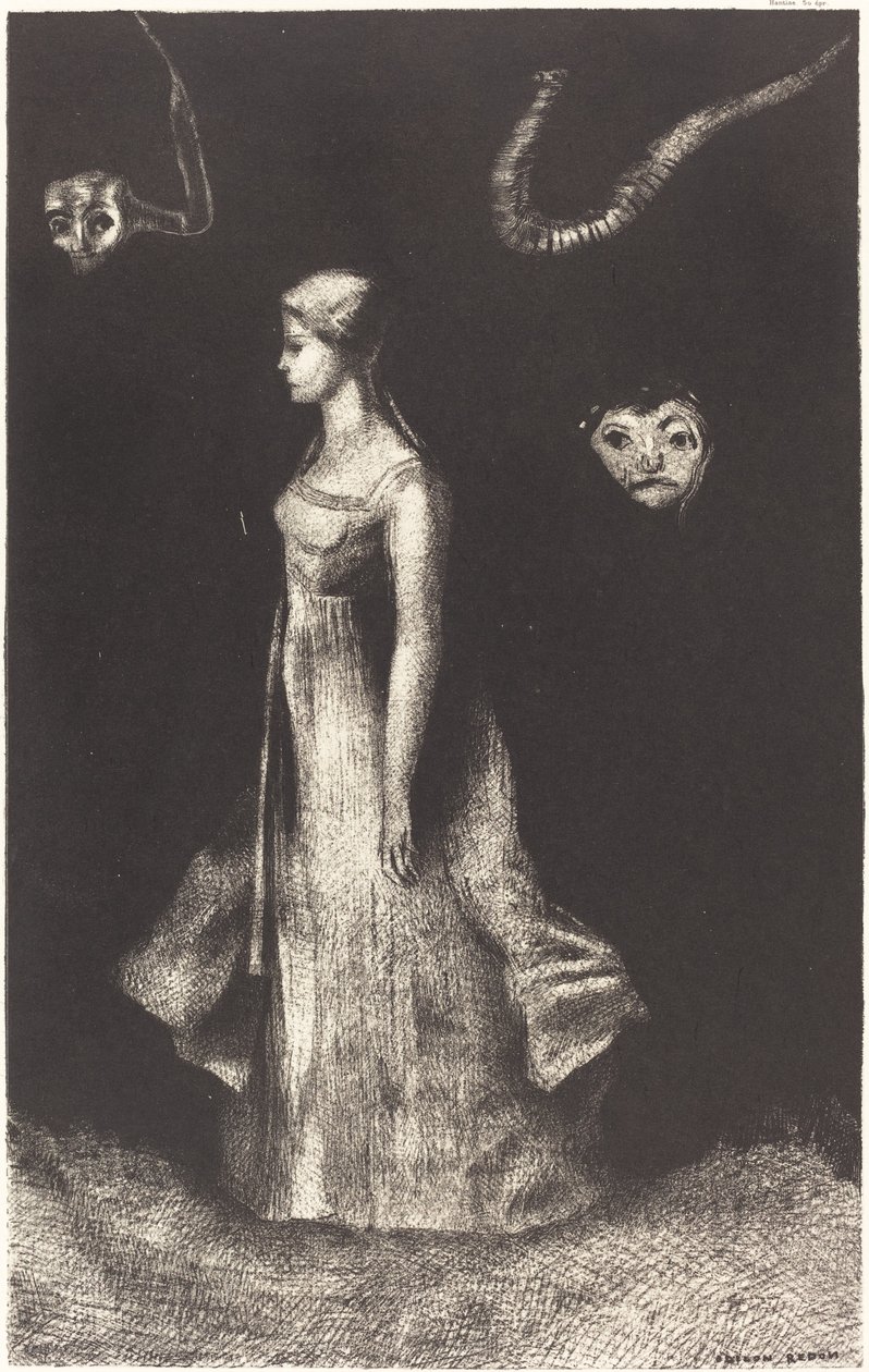 Strašení (Posedlost) od Odilon Redon