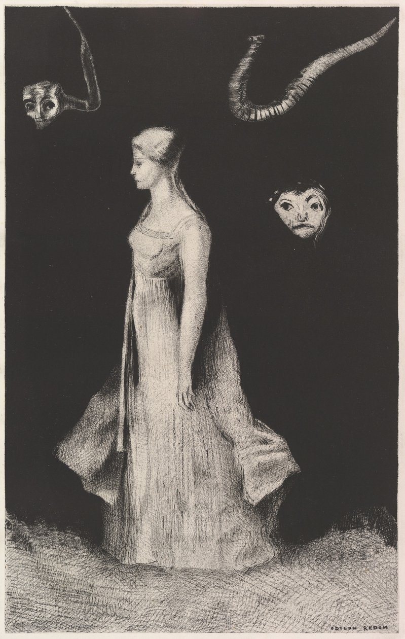 Strašení, 1893-94. od Odilon Redon