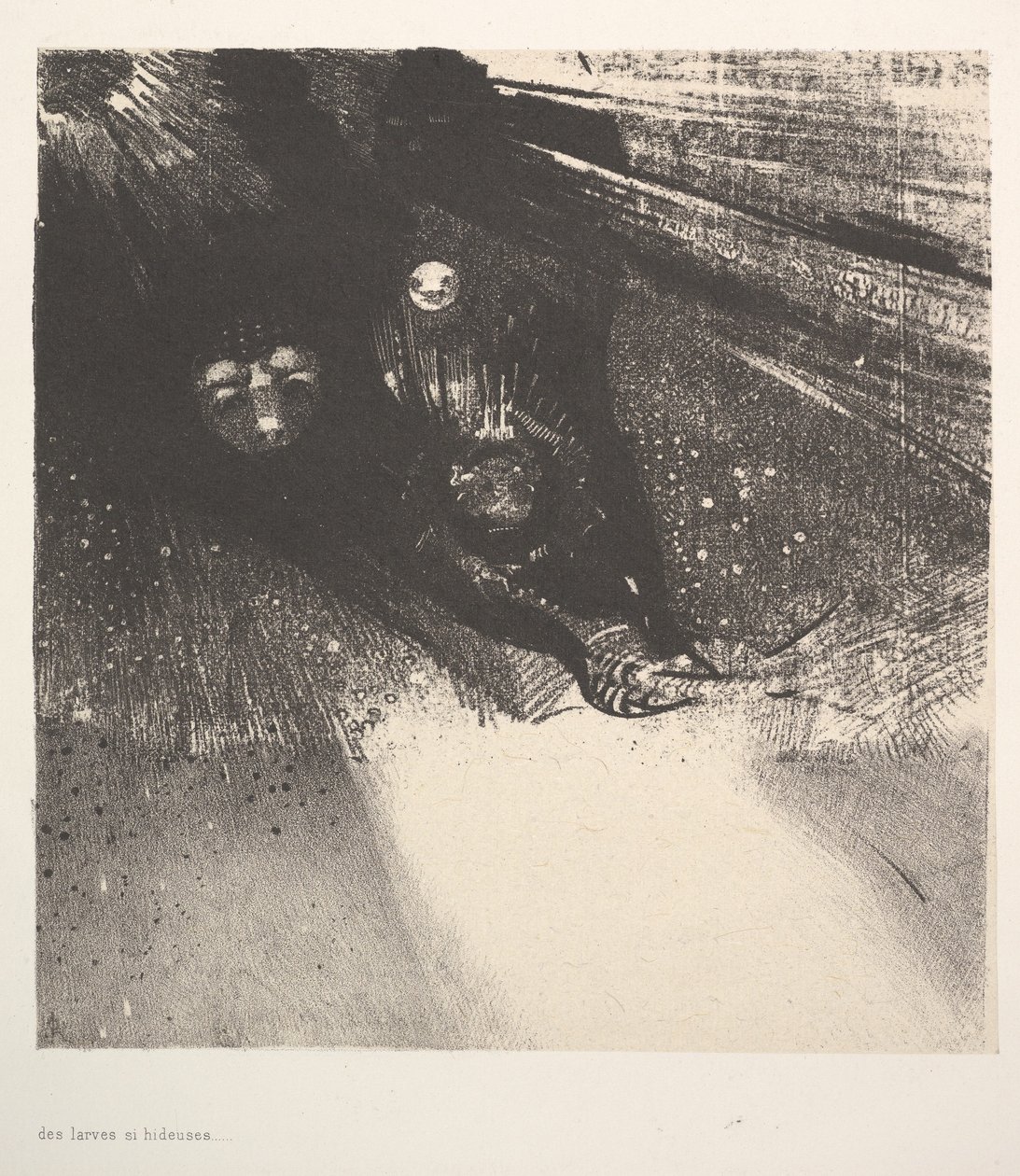 Hideous Larvae, 1896. od Odilon Redon