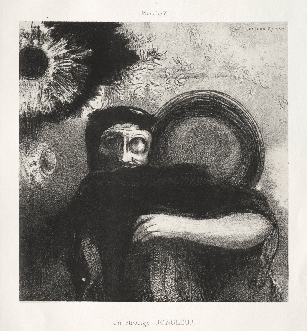 Pocta Goyovi: Podivný žonglér, 1885. od Odilon Redon