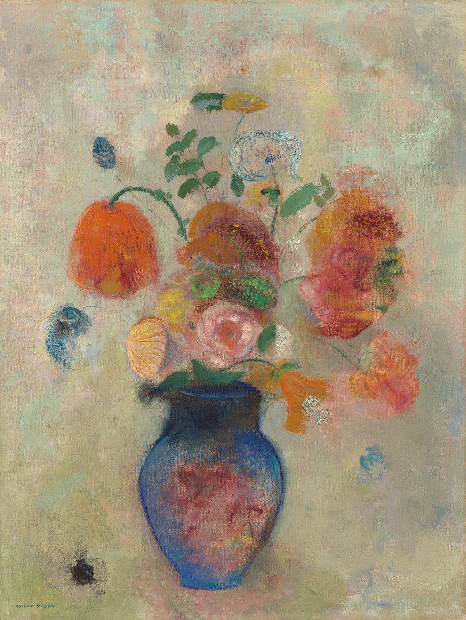 Velká váza s květinami, c. 1912. od Odilon Redon