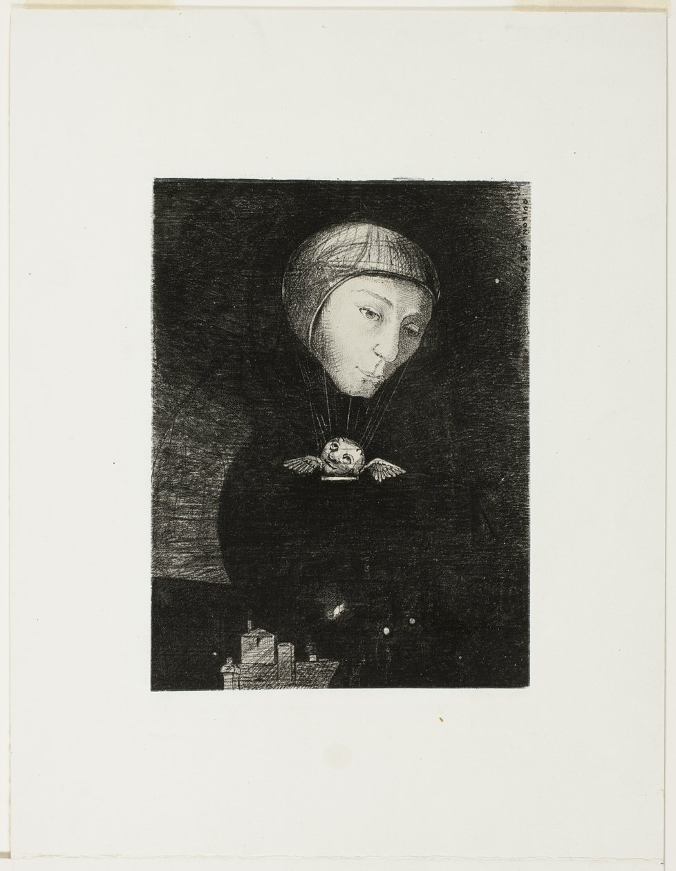 Sad Ascent, deska devět z In Dreams od Odilon Redon