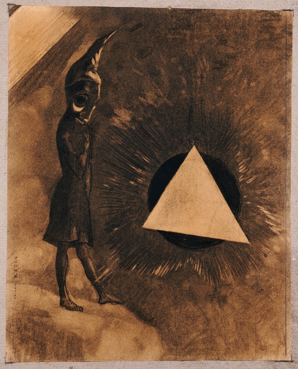 Concern for Absolute. Philosopher, 1881 od Odilon Redon