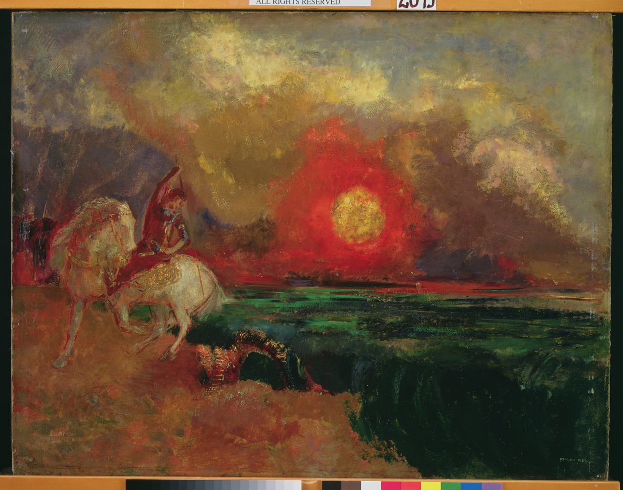 Svatý Jiří a drak od Odilon Redon