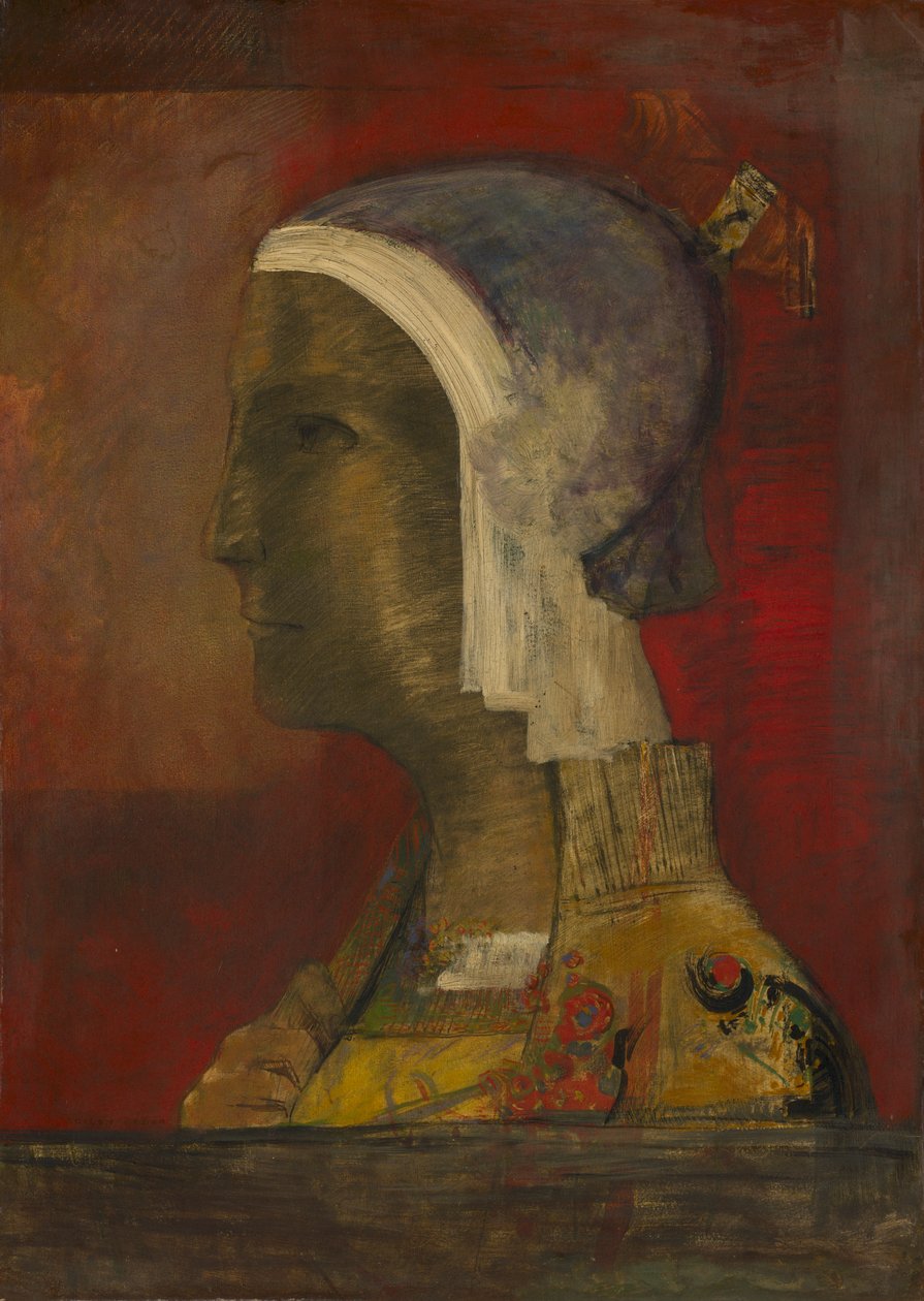 Symbolická hlava, c. 1890. od Odilon Redon