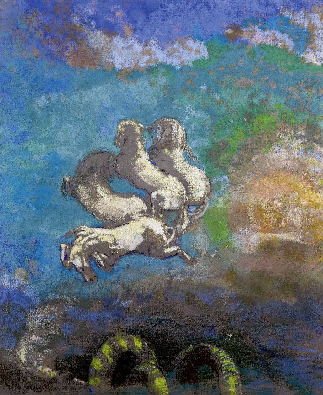 Apollónův vůz od Odilon Redon