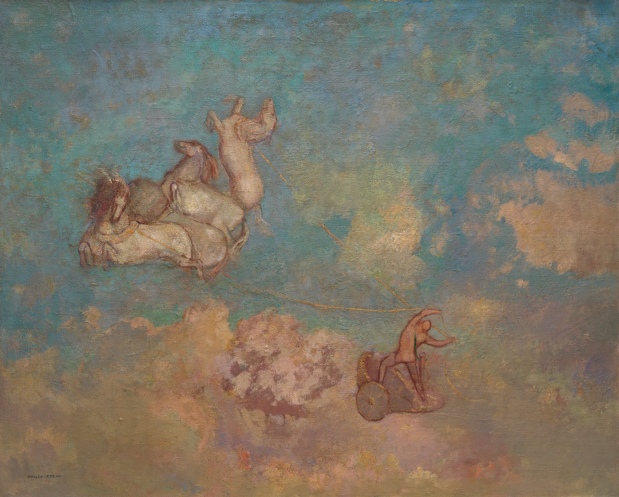 Apollónův vůz, 1905-16. od Odilon Redon