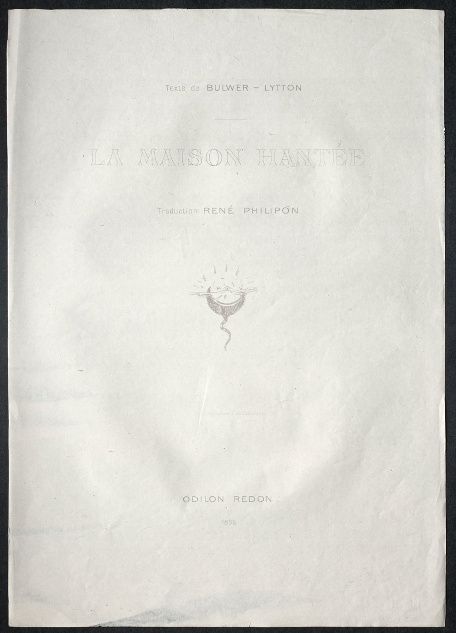Titulní štítek od Odilon Redon