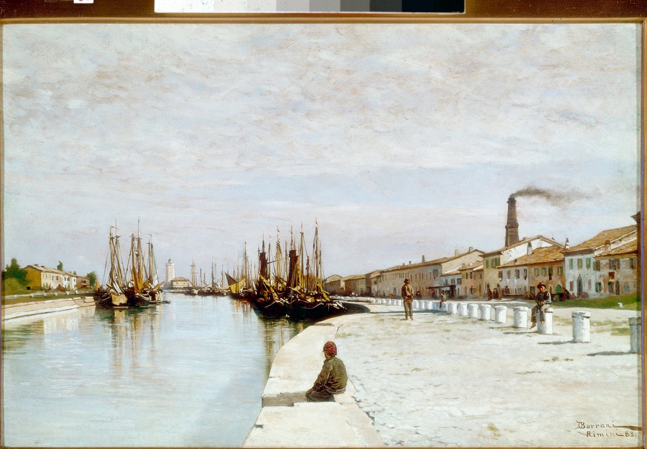 Marina z Rimini (olej na plátně od Odoardo Borrani