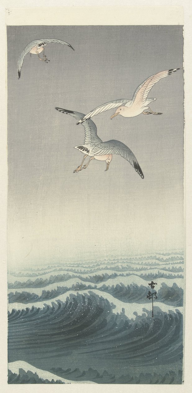 Tři rackové od Ohara Koson