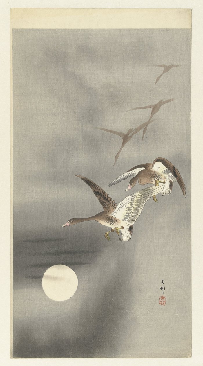 Husy v letu od Ohara Koson