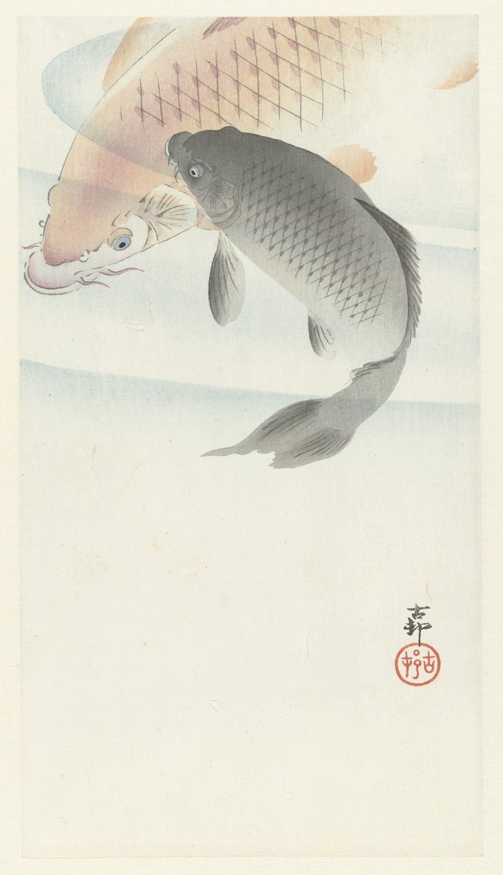 Dva kapři od Ohara Koson